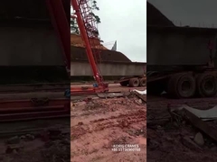 video gru a cavalletto della capriata della fabbrica