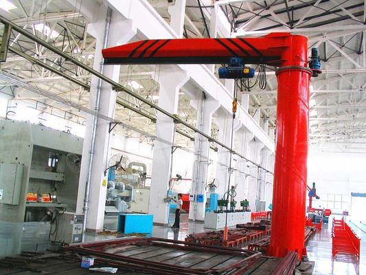 Il peso leggero di 2 Ton Electric Hoist Jib Crane per uso facile della stazione di lavoro salva il tempo