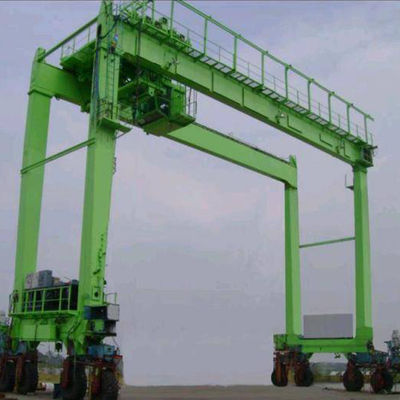 Cavalletto provisto di pneumatici Crane Double Beams RTG A6 del contenitore