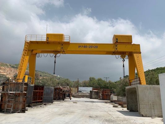 5 - 500 tonnellate Cranes RTG Cranes elettrici a doppia trave pneumatici di gomma