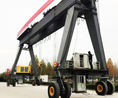 5 - 500 tonnellate Cranes RTG Cranes elettrici a doppia trave pneumatici di gomma