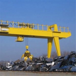 gru a cavalletto industriale 20t con la gru a benna