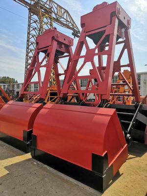 Secchio meccanico della gru a benna della corda dell'acciaio quattro di Q235B per la gru volume del ³ da 0.5-10 m.