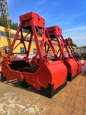 Secchio meccanico della gru a benna della corda dell'acciaio quattro di Q235B per la gru volume del ³ da 0.5-10 m.