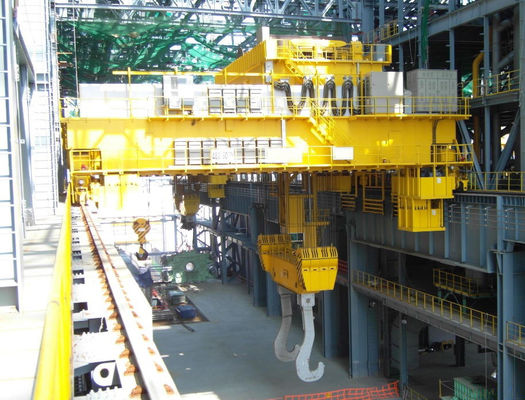 colata di viaggio sopraelevata elettrica Crane For Steel Mill della doppia trave