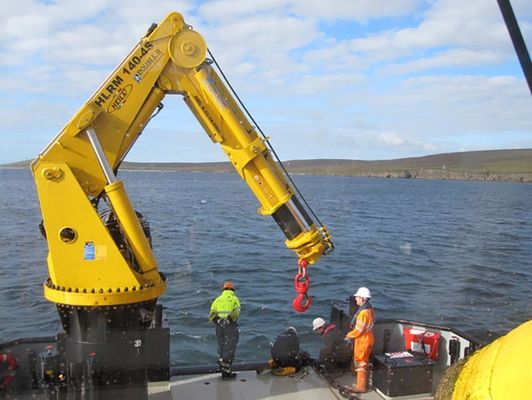 2t offshore - risparmio energetico di altezza di elevazione di 30t Marine Deck Crane 40m