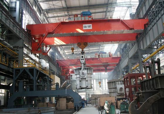 Doppia gru a ponte della trave di 120 T della colata metallurgica resistente di industria