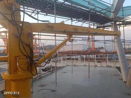 Resistenza all'urto Marine Crane offshore idraulica 36 Ton Ship Deck Cranes