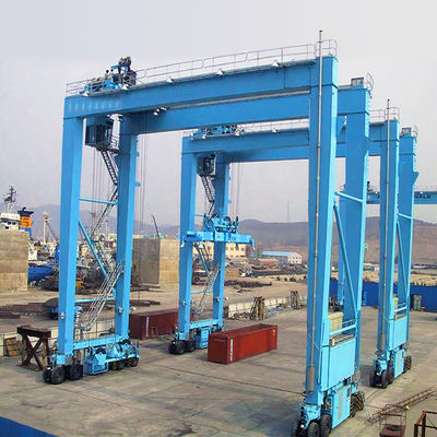Cavalletto portale su misura Crane Rubber Tyre A8 30t di Rtg del contenitore