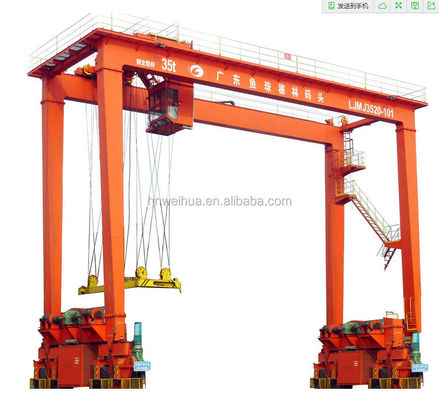Porto di lancio Crane Port Use Mobile RTG del contenitore della banchina 50 tonnellate