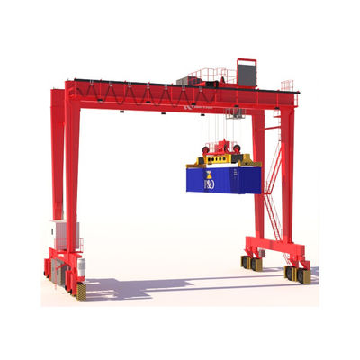 Porto di RTG facendo uso della tonnellata 40 Ton Lifting Container Loading della gru a cavalletto del pneumatico 10