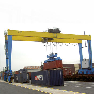 Porto di RTG facendo uso della tonnellata 40 Ton Lifting Container Loading della gru a cavalletto del pneumatico 10