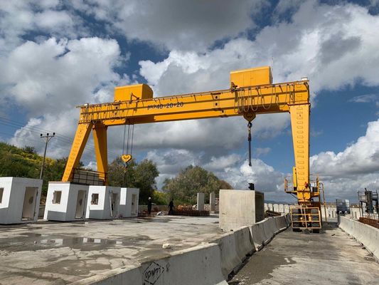5 - 500 tonnellate Cranes RTG Cranes elettrici a doppia trave pneumatici di gomma